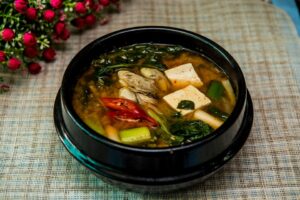 Miso suppe er en populær probiotisk ret i Japan